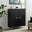 Ivala Black and Copper Large Tall 4 Door Sideboard