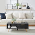 Ivala Rectangular 1 Drawer Storage Black and Copper Coffee Table
