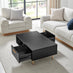 Ivala Rectangular 1 Drawer Storage Black and Copper Coffee Table