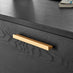 Ivala Rectangular 1 Drawer Storage Black and Copper Coffee Table