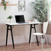 Ivan White and Black Wood Desk