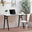 Ivan White and Black Wood Desk
