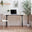 Ivan White and Black Wood Desk