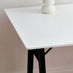 Ivan White and Black Wood Desk