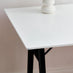 Ivan White and Black Wood Desk