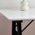 Ivan White and Black Wood Desk