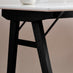 Ivan White and Black Wood Desk