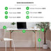 Ivan White and Black Wood Desk