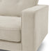 Jasper Cream Linen-Look Fabric 2 Seater Sofa