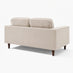 Jasper Cream Linen-Look Fabric 2 Seater Sofa