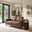 Jasper Brown Faux Leather 2 Seater Sofa