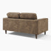 Jasper Brown Faux Leather 2 Seater Sofa