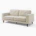 Jasper Cream Linen-Look Fabric 3 Seater Sofa