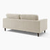 Jasper Cream Linen-Look Fabric 3 Seater Sofa