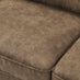 Jasper Brown Faux Leather 3 Seater Sofa