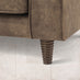 Jasper Brown Faux Leather 3 Seater Sofa