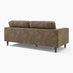 Jasper Brown Faux Leather 3 Seater Sofa