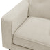 Jasper Cream Linen-Look Fabric Armchair