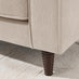 Jasper Cream Linen-Look Fabric Armchair