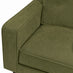 Jasper Green Linen-Look Fabric Armchair