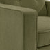 Jasper Green Linen-Look Fabric Armchair