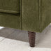 Jasper Green Linen-Look Fabric Armchair