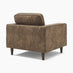 Jasper Brown Faux Leather Armchair