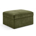 Jasper Green Linen-Look Fabric Storage Footstool