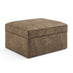 Jasper Brown Faux Leather Storage Footstool