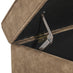 Jasper Brown Faux Leather Storage Footstool