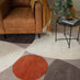 Jenson Grey Pebble Shapes Rug 120x170