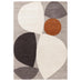 Jenson Grey Pebble Shapes Rug 160x230