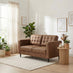 Jolene Tan Faux Leather 2 Seater Sofa