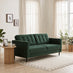 Jolene Emerald Green Velvet 3 Seater Sofa