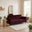 Jolene Maroon Velvet 3 Seater Sofa