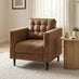 Jolene Tan Faux Leather Armchair