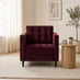 Jolene Maroon Velvet Armchair