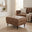 Jolene Tan Faux Leather Footstool