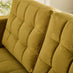 Jolene Mustard Yellow Velvet 2 Seater Sofa