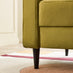 Jolene Mustard Yellow Velvet 2 Seater Sofa