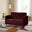Jolene Maroon Velvet 2 Seater Sofa