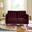 Jolene Maroon Velvet 2 Seater Sofa