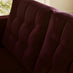 Jolene Maroon Velvet 2 Seater Sofa