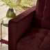 Jolene Maroon Velvet 2 Seater Sofa
