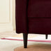 Jolene Maroon Velvet 2 Seater Sofa
