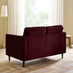 Jolene Maroon Velvet 2 Seater Sofa
