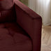Jolene Maroon Velvet 3 Seater Sofa