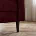 Jolene Maroon Velvet 3 Seater Sofa