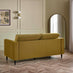 Jolene Mustard Yellow Velvet 3 Seater Sofa