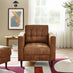 Jolene Tan Faux Leather Armchair